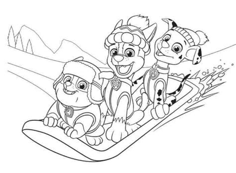 Pawpatrol ryder 1 gratis malvorlage in comic trickfilmfiguren. Paw Patrol Christmas Coloring Pages - Coloring Home