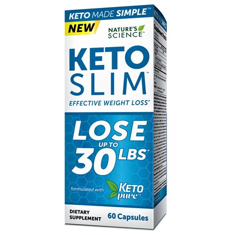 Natures Science Keto Slim Effective Weight Loss 60 Capsules