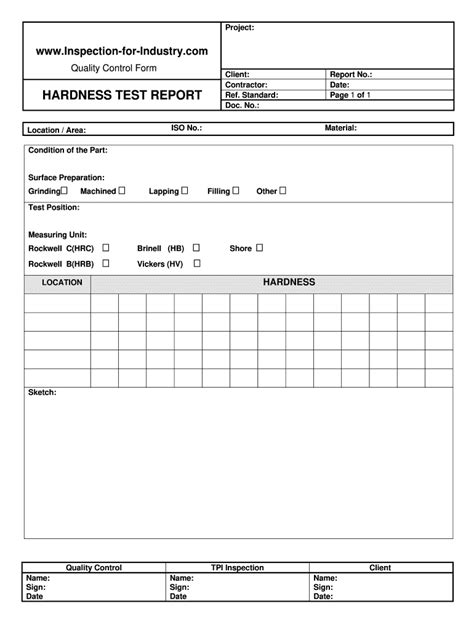 Rockwell Hardness Test Lab Report