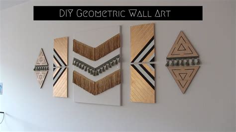 Diy Geometric Wall Art Youtube