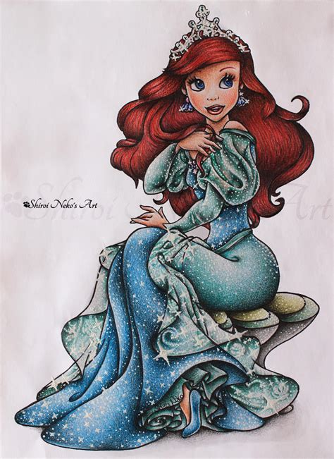 The Little Mermaid Drawing Ariel By Shiroinekosart On Deviantart
