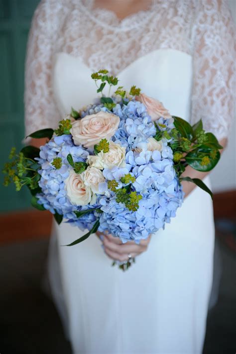 Blue Hydrangea Bridal Bouquet