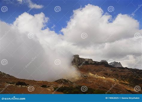 Low Clouds In The Mountains Stock Image Image Of Clouds Blue 74063025