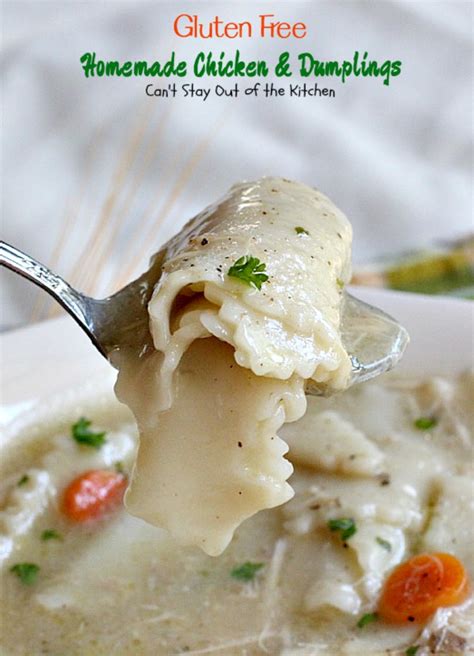 I am in love with this soup! Gluten Free Homemade Chicken and Dumplings - Can't Stay ...