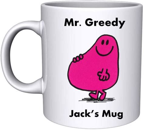 Mr Greedy Mug Mugs For Men Mr Men Mugs Mugs