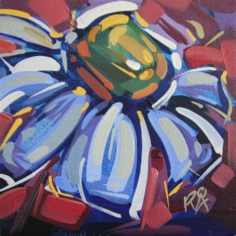 Daily Paintworks Flower Abstraction 200 Original Fine Art For