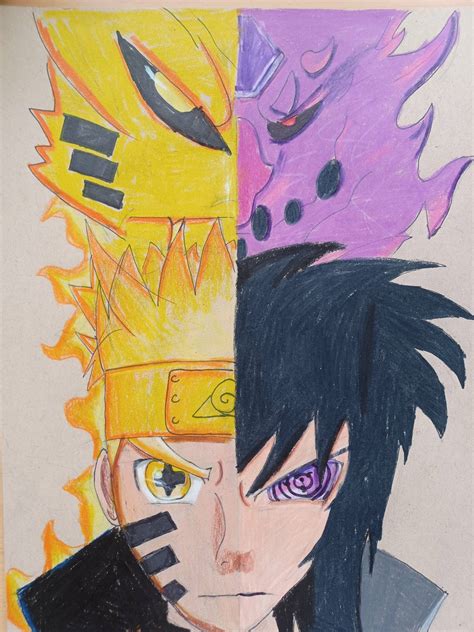 Naruto And Sasuke Drawing For Sell By Motomanga09 On Deviantart