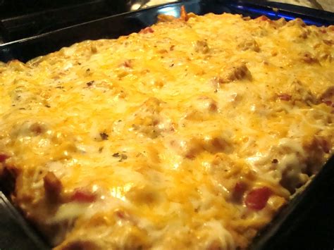 In a small pan, place chicken with a little bit of water and cover. The Homemaking Fashionista: Chicken Dorito Casserole