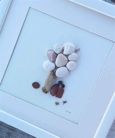 pebble art couple,Valentine's Day gift, couple forever wall art, pebble ...
