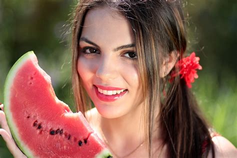 girl melon red free photo on pixabay