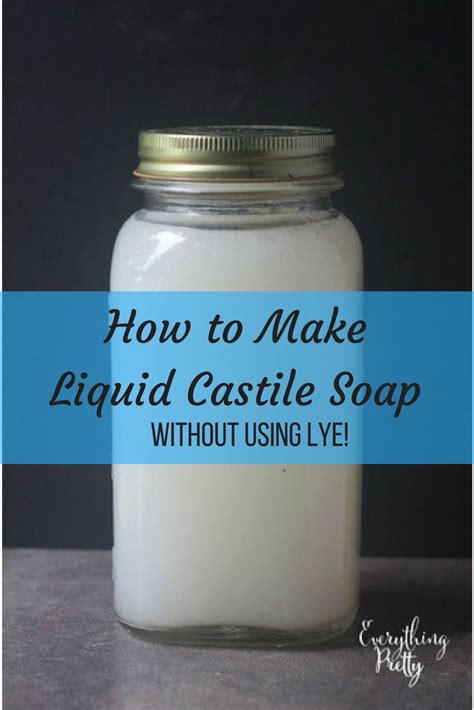 Check out the recipe on making your own natural pesticide learn more. How to Make Liquid Castile Soap Without Lye