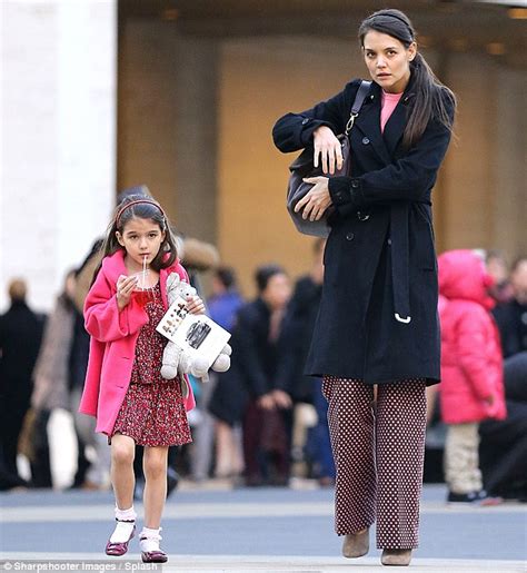 suri cruise and katie holmes wear matching headbands to the ballet daily mail online