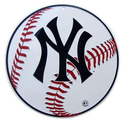 Treasure Gurus Ny Yankees Logo Round Baseball Wall Décor Wayfair