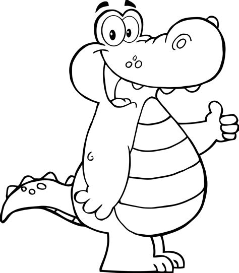 Desenho De Crocodilo Para Colorir Tudodesenhos