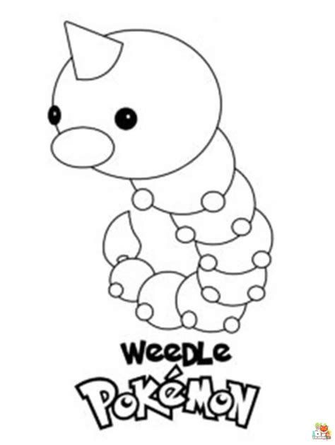 Weedle Coloring Pages Creativity With Fun Pokémon Art