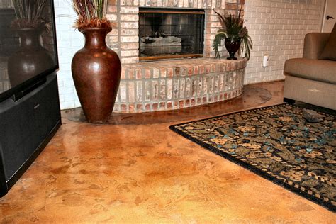 Interior concrete flooring is beautiful flood and mold resistant