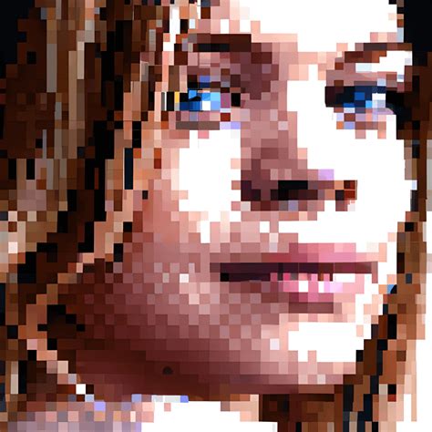Ludzka Dziewczyna Pixel Art · Creative Fabrica
