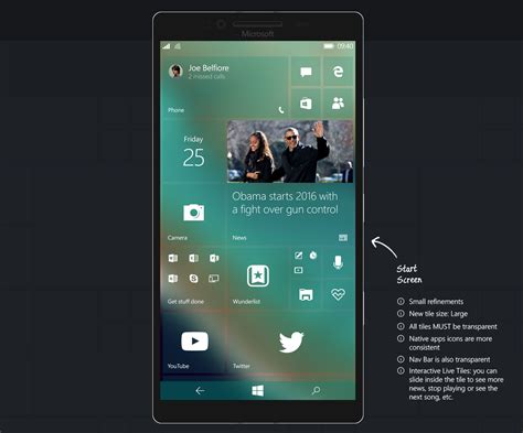 Behance Concept Revamps Windows 10 Mobile Windows Central