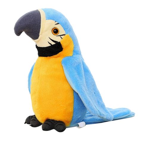 Tureclos Electric Talking Parrot Plush Toy Bird Repeat What You Say