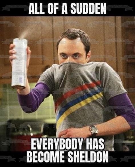 Coronavirus Meme The Big Bang Theory Sheldon Cooper Spraying Lysol Edi
