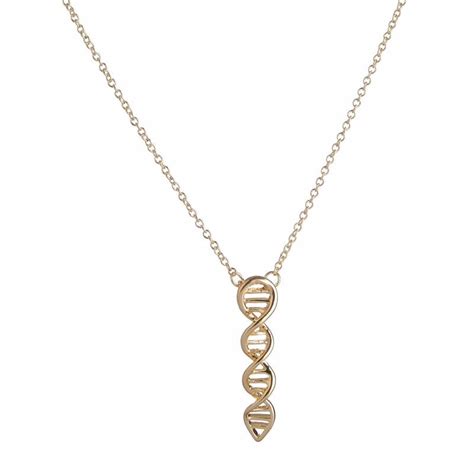 Fashion Science Jewelry Dna Necklace Biology Molecule Pedant Necklace