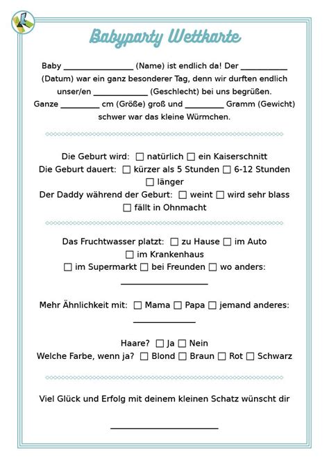 Dann kaufe dir schnell diese vorlage und drucke sie selbst daheim aus! Baby Shower Spiele Zum Ausdrucken | Kalender