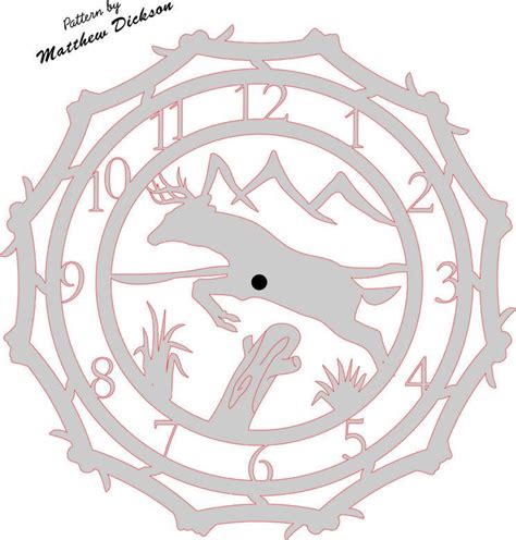 Deer Clock Deer Clock Woodworking Patterns Scroll Saw Patterns
