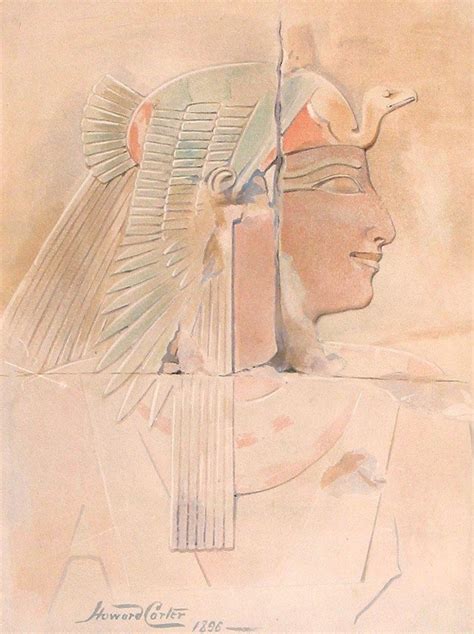 A Watercolour By Howard Carter 1896 Ancient Egyptian Art Egyptian