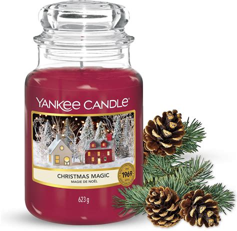 Yankee Candle Scented Candle Christmas Magic Large Jar Candle Long