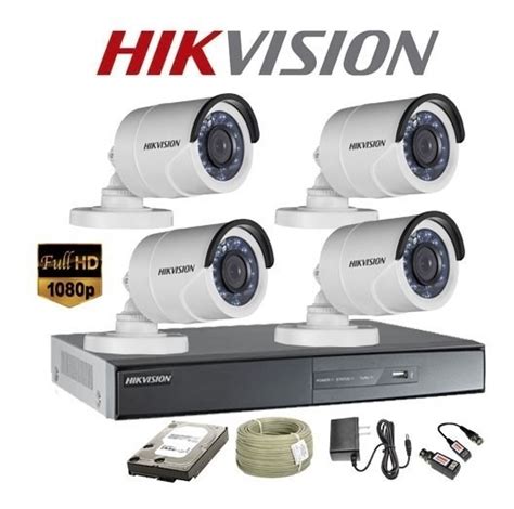 C Maras De Seguridad Kit Cctv Hikvision P Dvr Ch Cam Mercado Libre