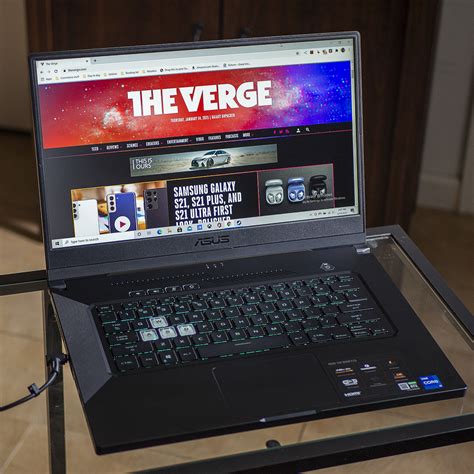 Asus Tuf Dash F15 Review Efficient But Not Excellent The Verge