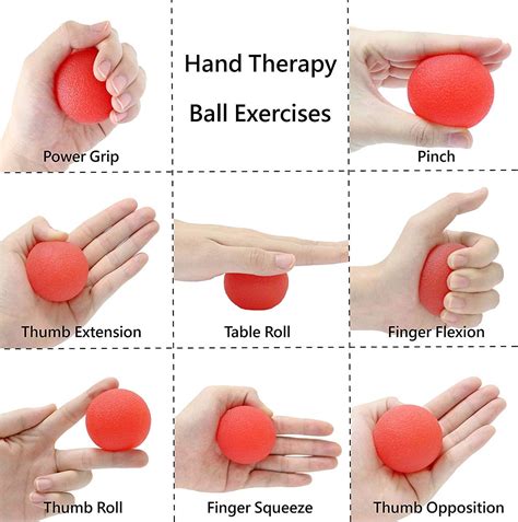 3pcs Stress Relief Ball Multiple Resistance Therapy Exercise Gel Squeeze Balls Kits For Hand