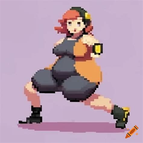 Full Body Pixel Art Of A Female Pokemon Trainer On Craiyon