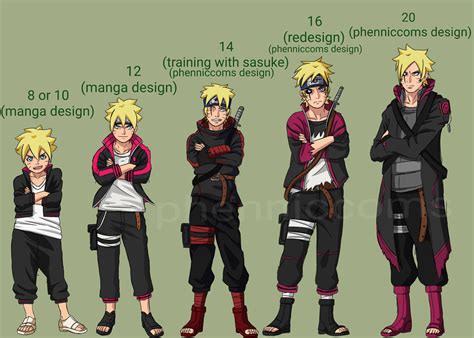 It Was Requested That I Colored In My Boruto Designs And Redesign