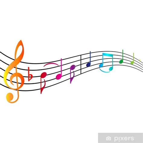 Команда атлон песни на русскам. Carta da Parati Bunte Musiknoten mit textfreiraum • Pixers ...