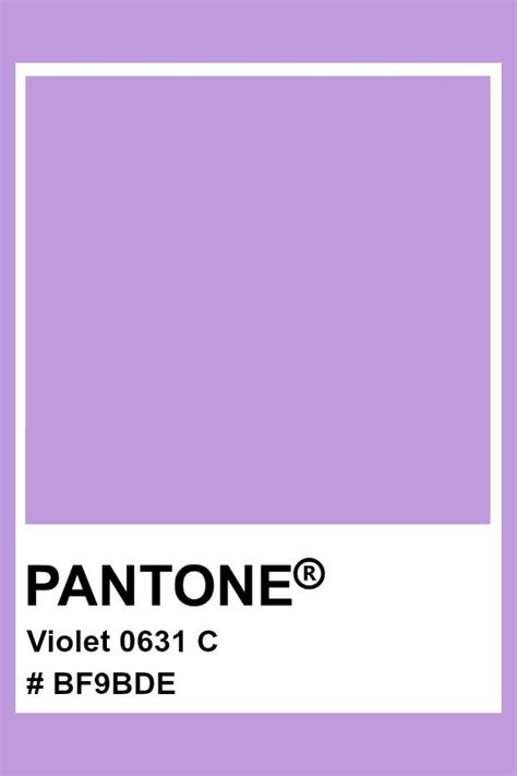 Pantone Violet 0631 C Pantone Color Pastel Hex Pantone Colour