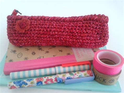 Crochet Pencil Case Crochet Pencil Pouch Crochet Makeup Etsy Bolsa