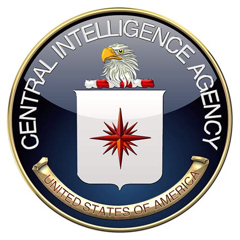 Central Intelligence Agency C I A Emblem On Red Velvet Greeting Card