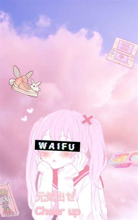 Aesthetic Pink Anime Cute Girl Waifu Hd Phone Wallpaper Peakpx