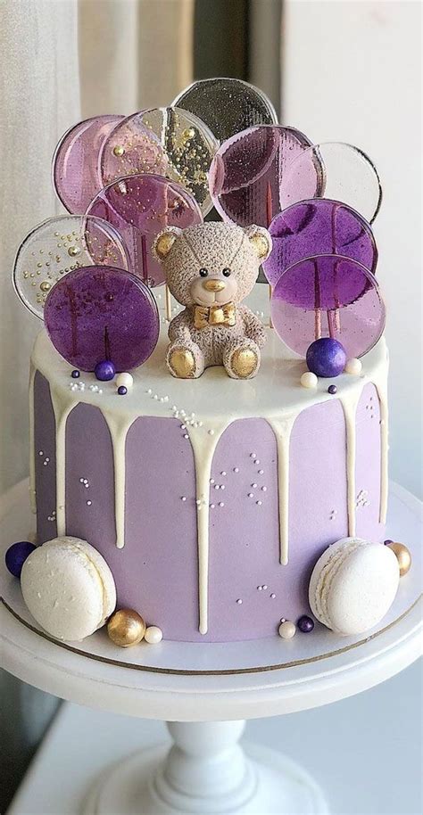 49 Cute Cake Ideas For Your Next Celebration Lavender Cake And White