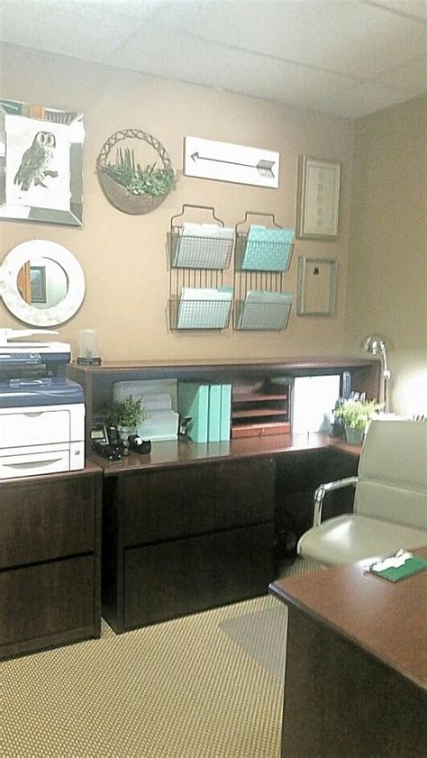 With compact design allowing you to save space, and to décor your small office, corner computer desk will be a good idea as it can help you to save space. Edward Jones Office Makeover | Business office decor ...