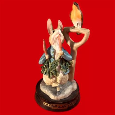 BEATRIX PETER RABBIT Border Fine Arts Hand Made Scotland 1993 Limited