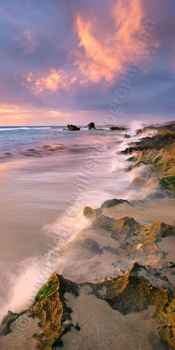 Perth Landscape Photography Prints Trigg Beach At Sunset