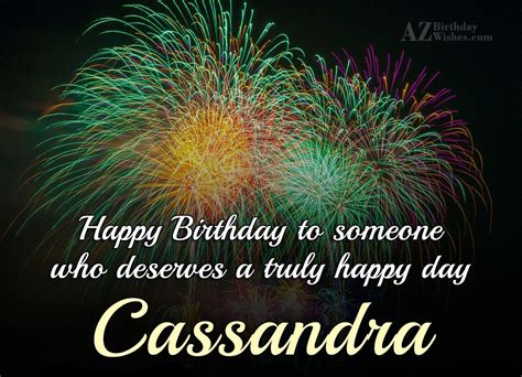 Happy Birthday Cassandra