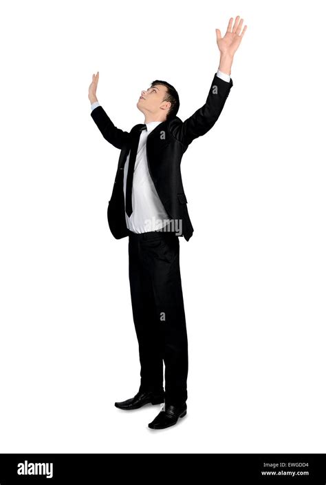 Guy With Arms Up Suit Hi Res Stock Photography And Images Alamy