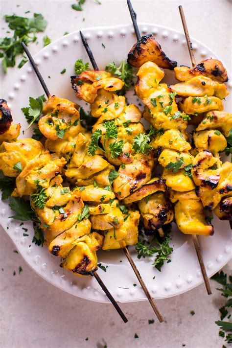 In the future, i will probably use skinless and boneless chicken thighs but only because i never eat the chicken skin. Grilled Honey Mustard Chicken Skewers • Salt & Lavender