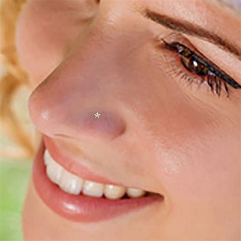 Star Cz Nose Stud Small Nose Stud Star Nose Stud Nose Ring