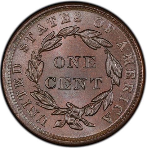 One Cent 1839 Young Head Coin From United States Online Coin Club