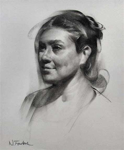 You can get rich dark tones out of it, with plenty of because charcoal is not a precision implement like, let's say a sharpened graphite pencil or ink pen. Nathan Fowkes Art: Charcoal demo