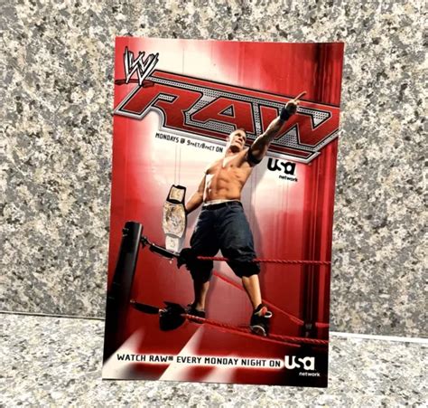Raw John Cena Postcard Wwe World Wrestling Entertainment 2007